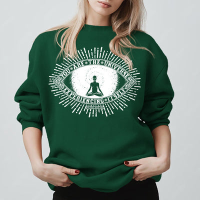 Olivenorma YOU ARE THE UNIVERSE... Motto Inspiritual Fleece Sweatshirt - image 14