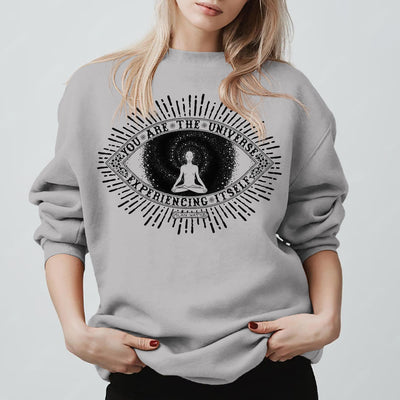 Olivenorma YOU ARE THE UNIVERSE... Motto Inspiritual Fleece Sweatshirt - image 8