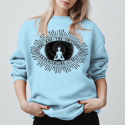 Olivenorma YOU ARE THE UNIVERSE... Motto Inspiritual Fleece Sweatshirt - image 16
