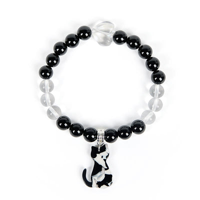 Olivenorma Guardian Tuxedo Cat Gemstone Bracelet - image 4