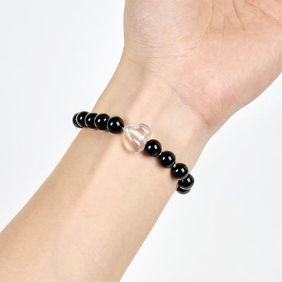 Olivenorma Guardian Tuxedo Cat Gemstone Bracelet - image 2
