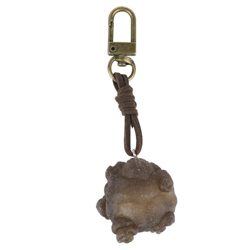 Olivenorma Natural Raw Crystal Gemstone Pendant Variety Keychain - Agate - image 5