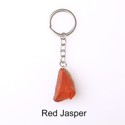 Olivenorma Unique Raw Crystal Raw Gemstone Keychain - Red Jasper - image 25
