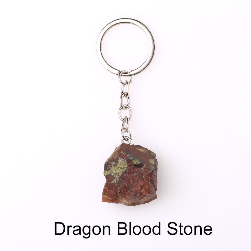Olivenorma Unique Raw Crystal Raw Gemstone Keychain - Dragon Blood Stone - image 36