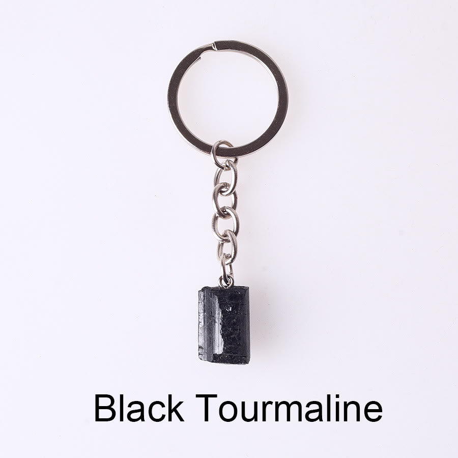 Olivenorma Unique Raw Crystal Raw Gemstone Keychain - Black Tourmaline-2 - image 28