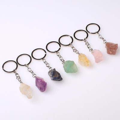 Olivenorma Unique Raw Crystal Raw Gemstone Keychain - image 83