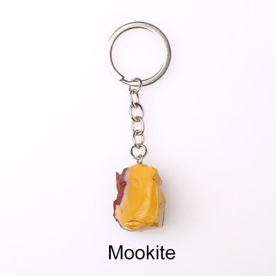 Olivenorma Unique Raw Crystal Raw Gemstone Keychain - Mookite - image 30