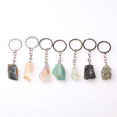 Olivenorma Unique Raw Crystal Raw Gemstone Keychain - image 85