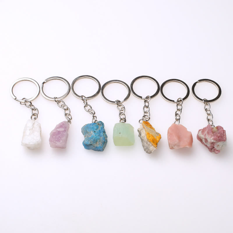 Olivenorma Unique Raw Crystal Raw Gemstone Keychain - image 76