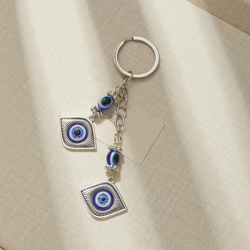 Olivenorma Creative Keychain with Blue Evil Eye & Animal/Plant Details - Evil Eyes - image 8