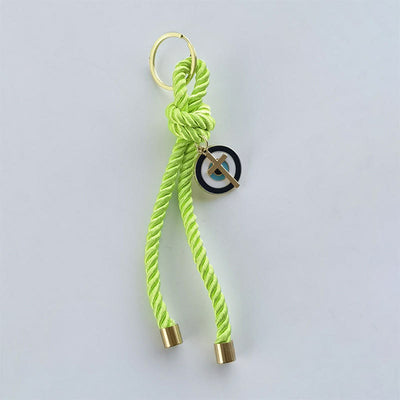Olivenorma Multi - Color Twisted Rope Evil Eye Keychain with Evil Eyes - image 2