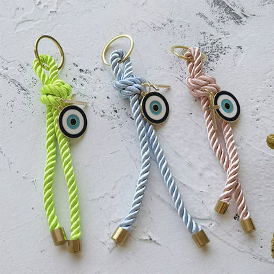 Olivenorma Multi - Color Twisted Rope Evil Eye Keychain with Evil Eyes - image 11