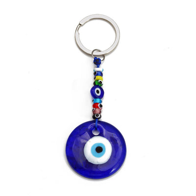 Olivenorma Vibrant Blue Heart Evil Eye Keychain with Multiple Charms - A - image 3