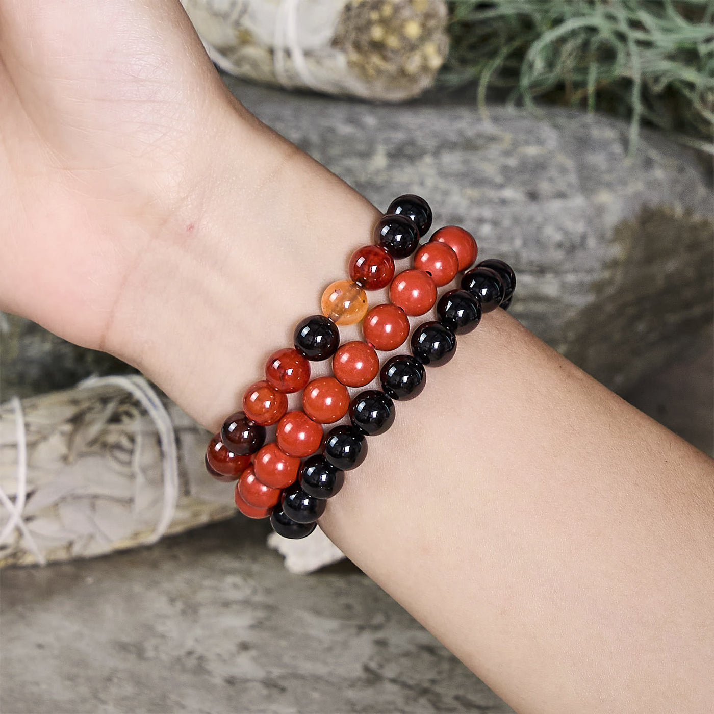 Olivenorma Leo - Jul 23 - Aug 22 - Zodiac Astrology Crystal Bracelet Set - image 1