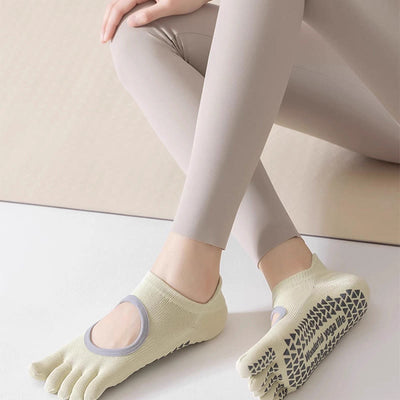 Olivenorma Five Toe Non-Slip Open-Top Yoga Socks - image 8