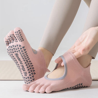 Olivenorma Five Toe Non-Slip Open-Top Yoga Socks - image 11