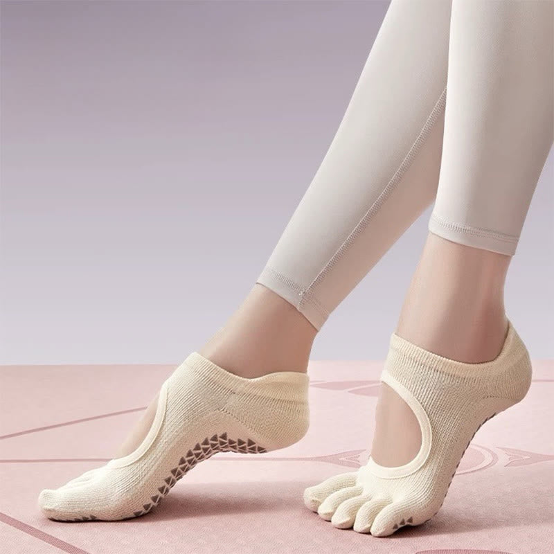 Olivenorma Five Toe Non-Slip Open-Top Yoga Socks - image 16