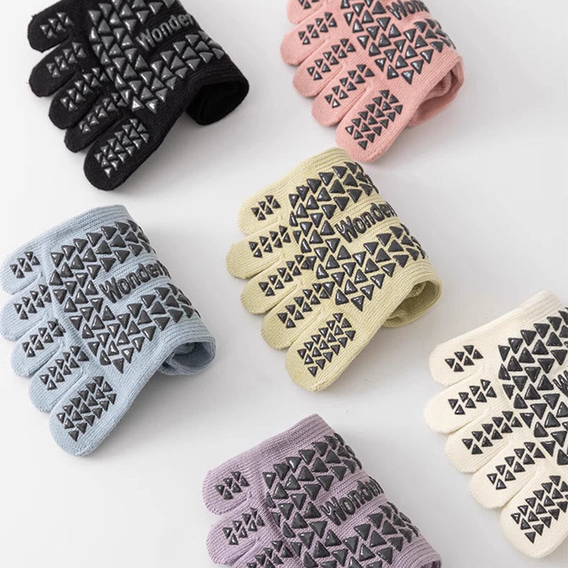 Olivenorma Five Toe Non-Slip Open-Top Yoga Socks - Each color - 6Pairs (One Pair of each color) - image 17