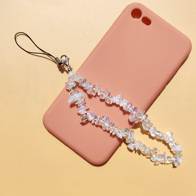 Olivenorma Natural Crystal Mix Gemstone Keychain Phone Strap - image 2