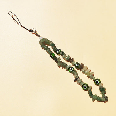 Olivenorma Fashion  Keychain Crystal Phone Strap - Green Aventurine - image 8