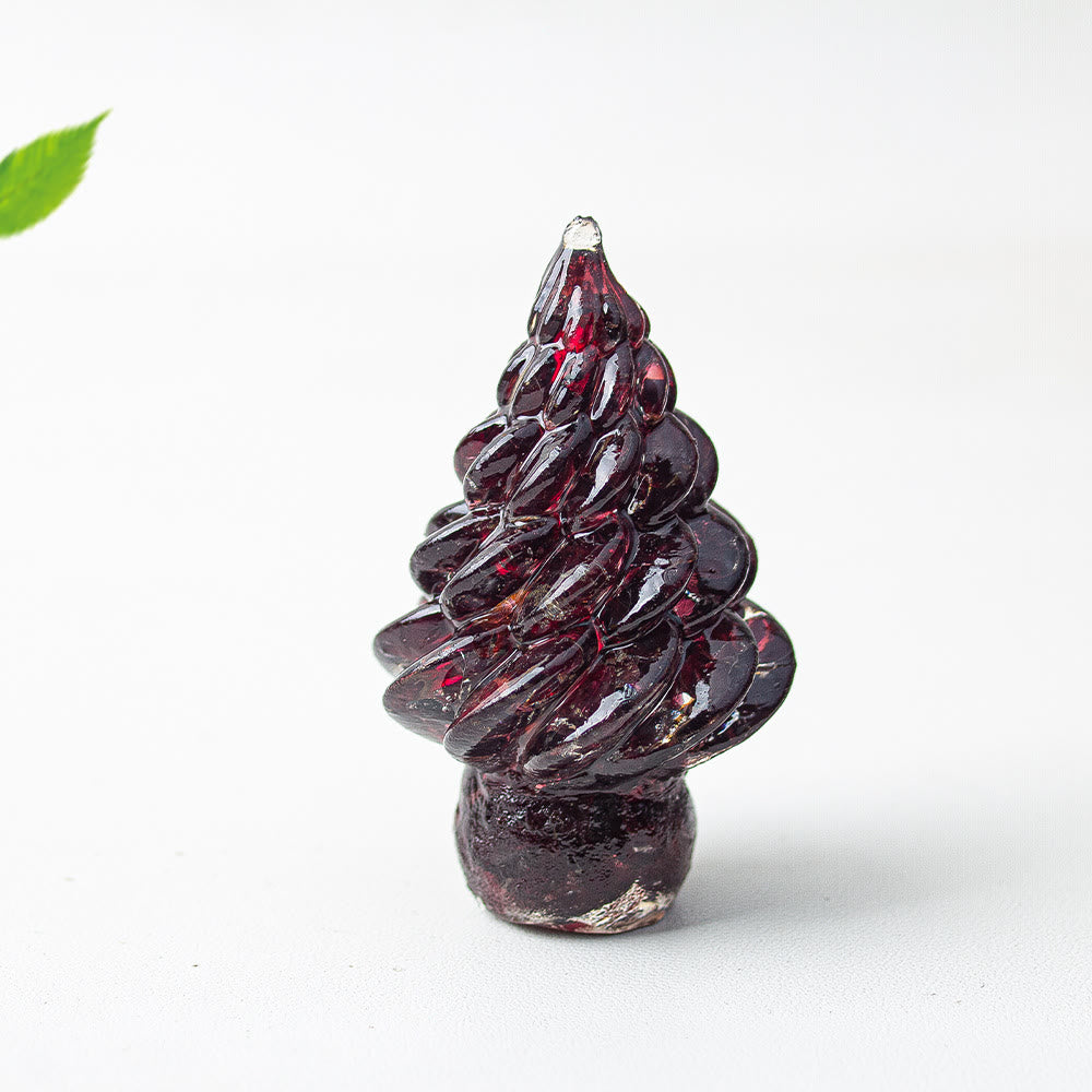Olivenorma Christmas Crystal Tree Gemstone Decoration - Garnet - image 41