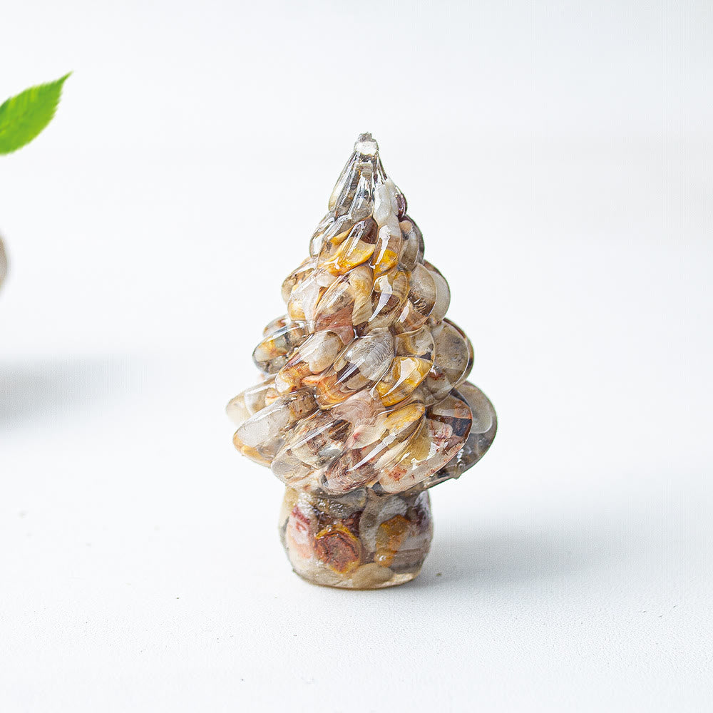 Olivenorma Christmas Crystal Tree Gemstone Decoration - Crazy Agate - image 31
