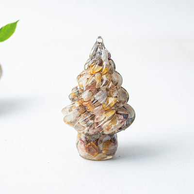 Olivenorma Christmas Crystal Tree Gemstone Decoration - Crazy Agate - image 31