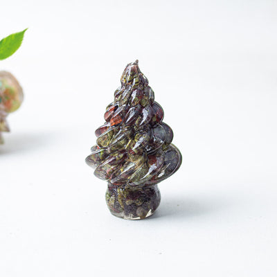 Olivenorma Christmas Crystal Tree Gemstone Decoration - Dragon Blood Stone - image 43
