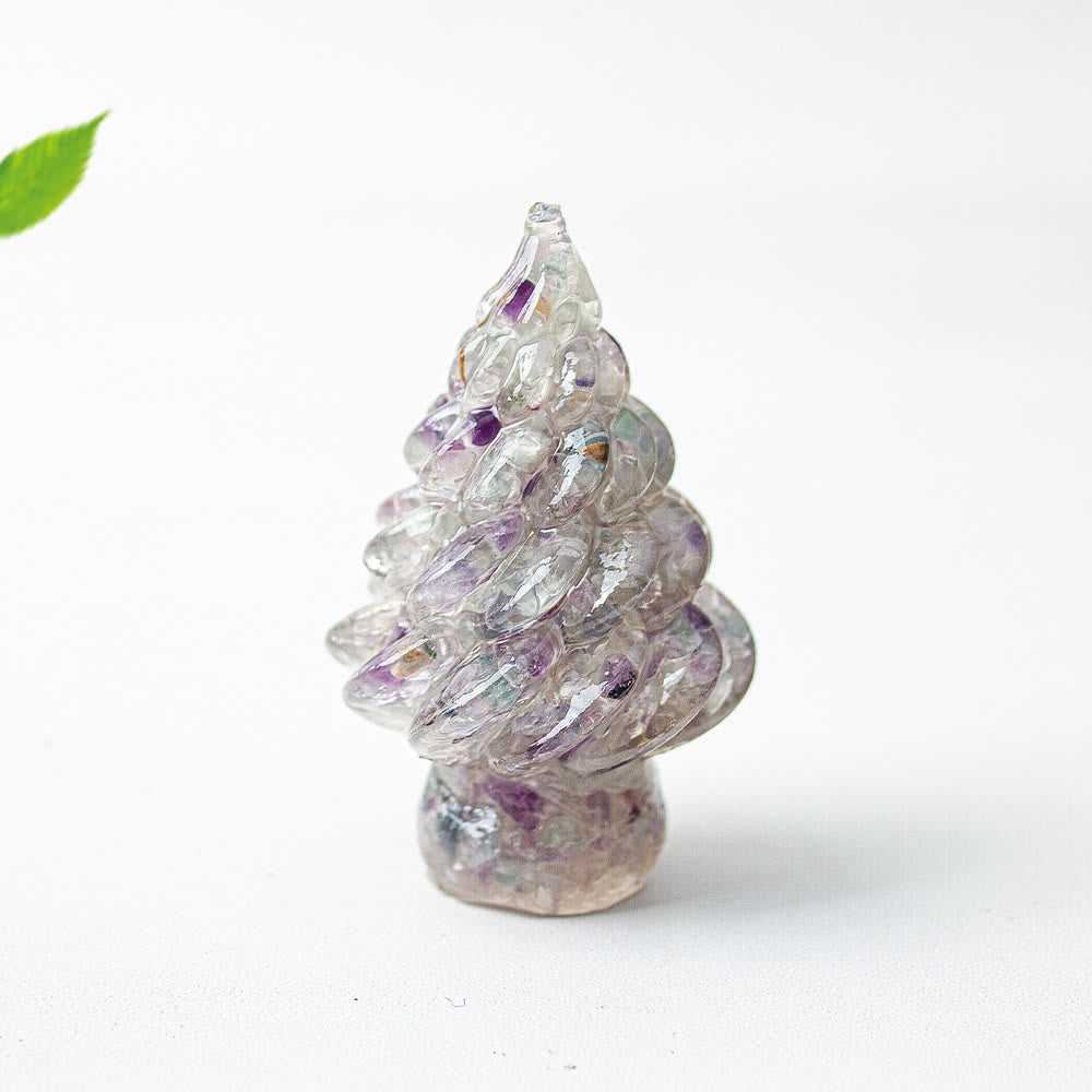 Olivenorma Christmas Crystal Tree Gemstone Decoration - Fluorite - image 29