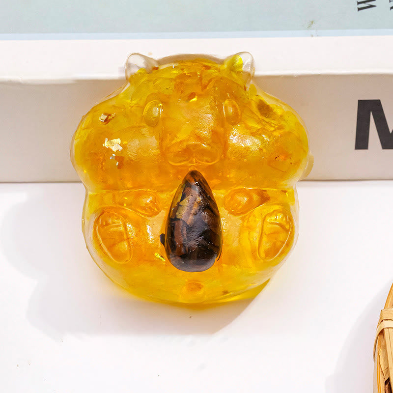 Olivenorma Crystal Squirrel Figurine Gemstone Decoration - Citrine - image 3