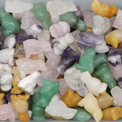 Olivenorma Mini Crystal Agate Bird Figurine Gemstone Decoration - Random Mix - image 16