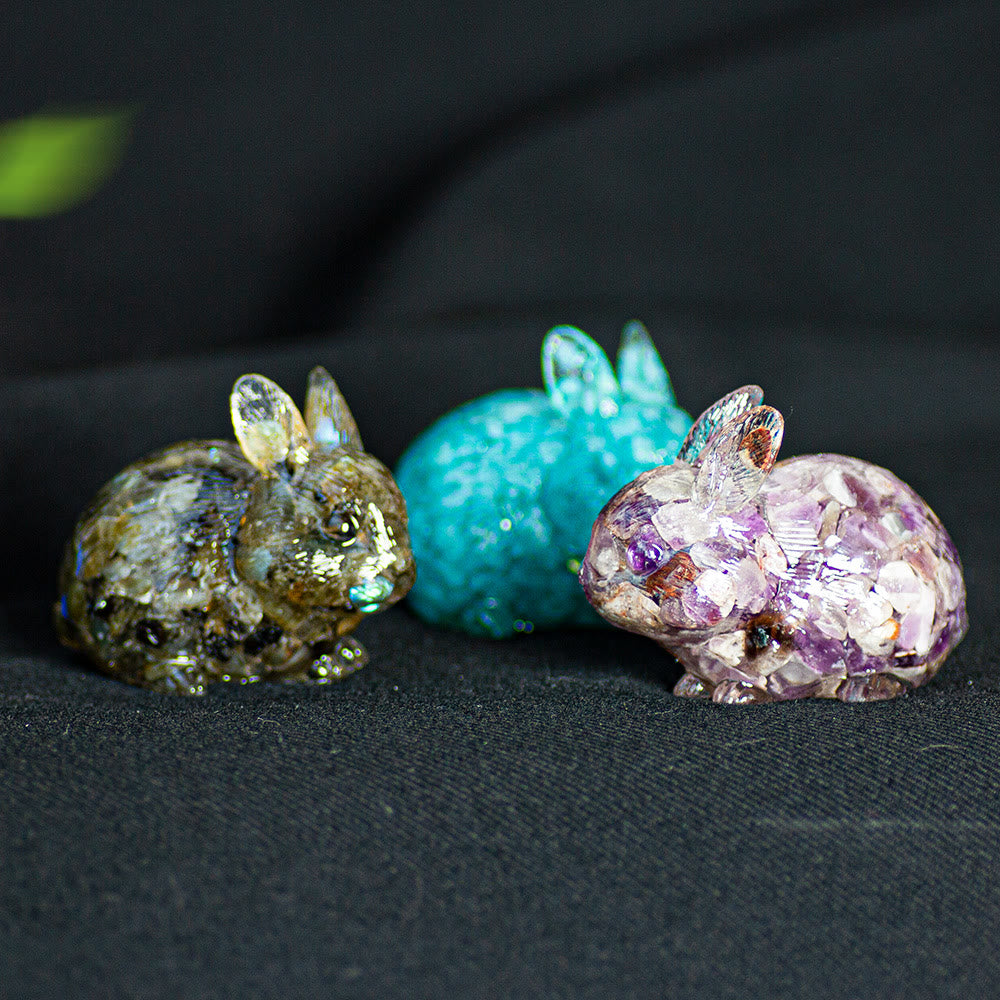 Olivenorma Crystal Bunny Figurine Gemstone Decoration - image 49