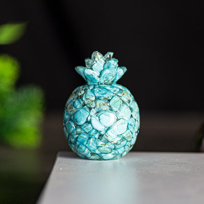 Olivenorma Crystal Golden Pineapple Gemstone Decoration - Turquoise - Style 1 - image 30