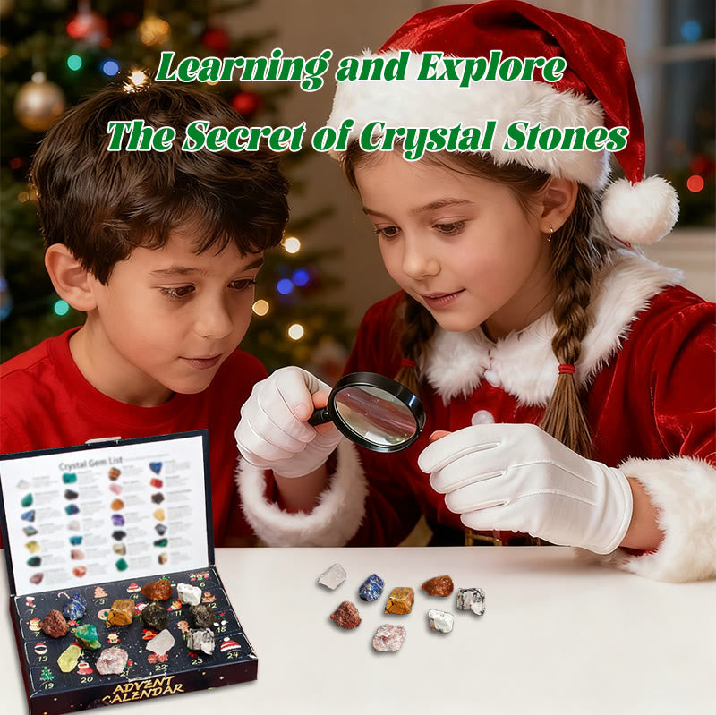 Olivenorma Children Crystal Natural Stone Advent Calendar Mystery Box - image 9
