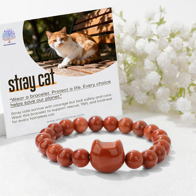 Olivenorma Stray Cat Protection Bracelet with Card - image 0