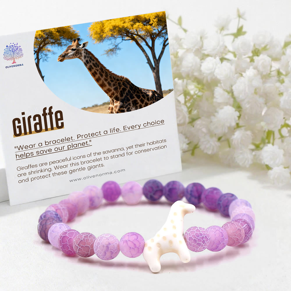 Olivenorma Giraffe Conservation Bracelet with Card - image 0
