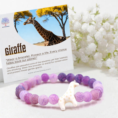 Olivenorma Giraffe Conservation Bracelet with Card - image 0