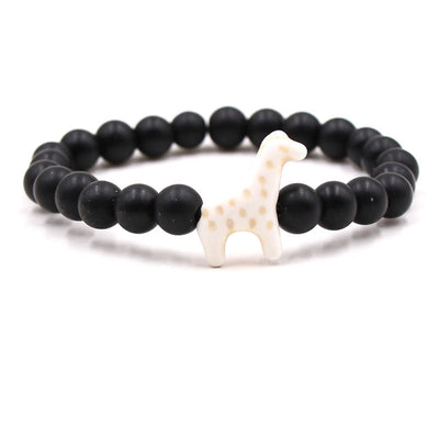Olivenorma Giraffe Conservation Bracelet with Card - Black Onyx - With Card - image 20