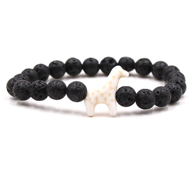 Olivenorma Giraffe Conservation Bracelet with Card - Lava Stone - With Card - image 43