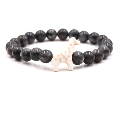 Olivenorma Giraffe Conservation Bracelet with Card - Labradorite - With Card - image 26