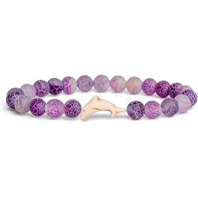 Olivenorma Dolphin Care & Awareness Bracelet with Card - Purple Weathered - A - WIth Card - image 4
