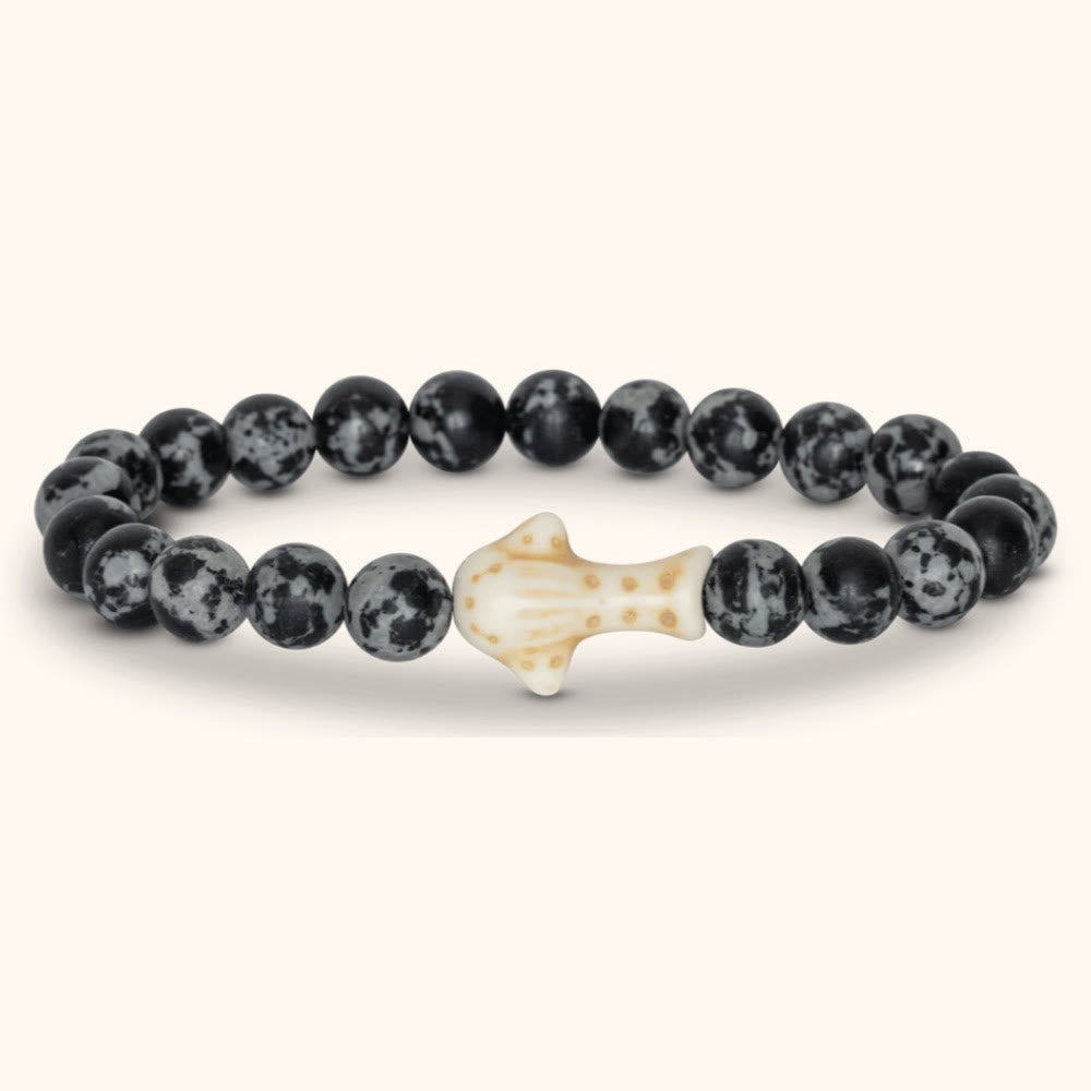Olivenorma Whale Shark Preservation Bracelet with Card - Grey Jasper - With Card - image 10