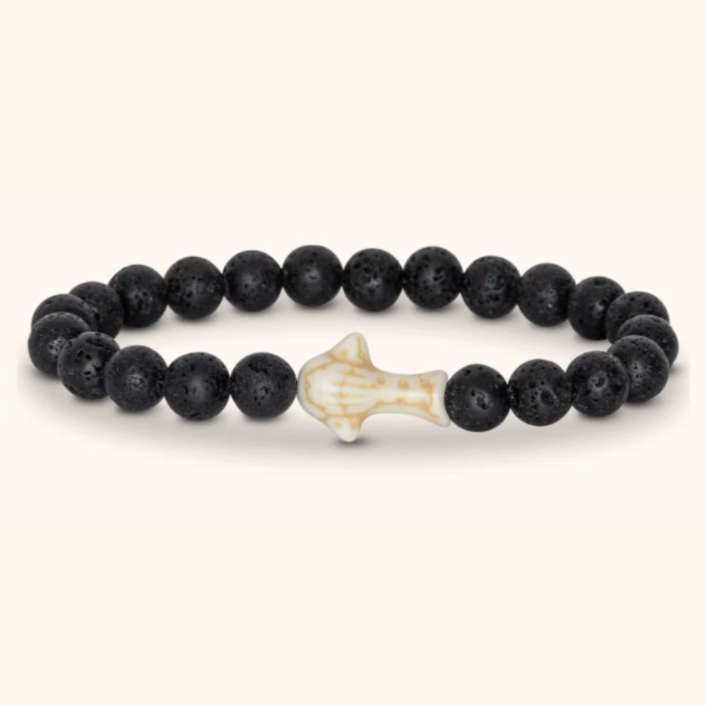 Olivenorma Whale Shark Preservation Bracelet with Card - Lava Stone - With Card - image 8