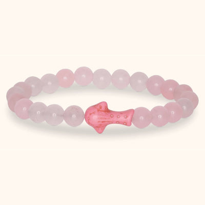 Olivenorma Whale Shark Preservation Bracelet with Card - Rose Quartz - With Card - image 4