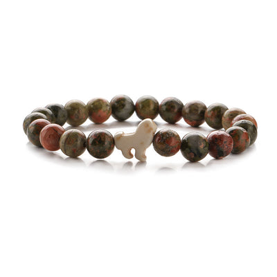 Olivenorma Lion Survival Awareness Bracelet with Card - Unakite - With Card - image 8