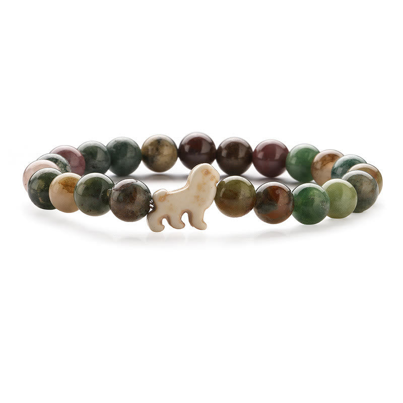 Olivenorma Lion Survival Awareness Bracelet with Card - India Agate - With Card - image 6