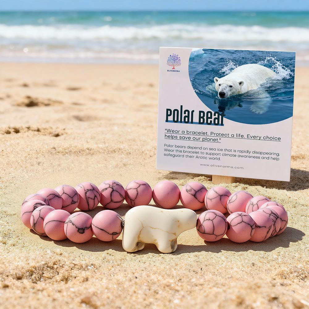 Olivenorma Polar Bear Climate-Action Bracelet with Card - image 0