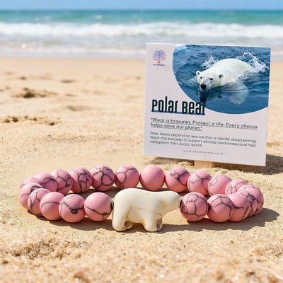 Olivenorma Polar Bear Climate-Action Bracelet with Card - image 0