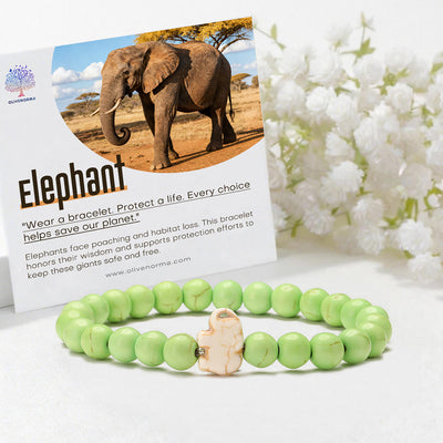 Olivenorma Elephant Protection Bracelet with Card - image 0
