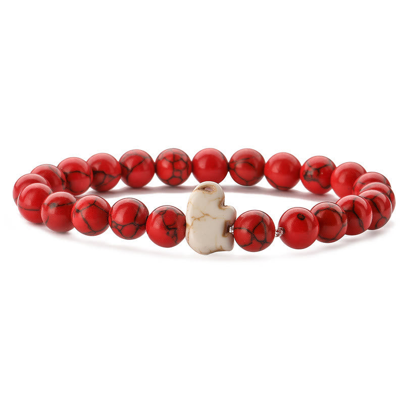 Olivenorma Elephant Protection Bracelet with Card - Red Turquoise - With Card - image 31